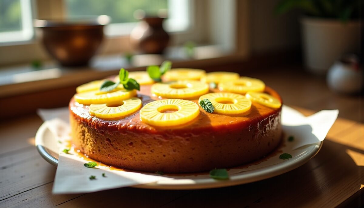 Délice moelleux à l'ananas : la recette express pour un gâteau savoureux et facile