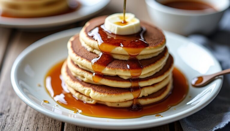 Pancakes moelleux sans lait : une recette simple et rapide à réaliser