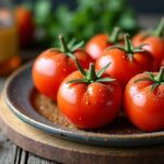 Tomates farcies au four accompagnées de riz parfumé : une recette simple et gourmande