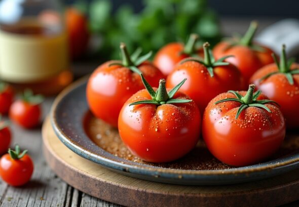 Tomates farcies au four accompagnées de riz parfumé : une recette simple et gourmande