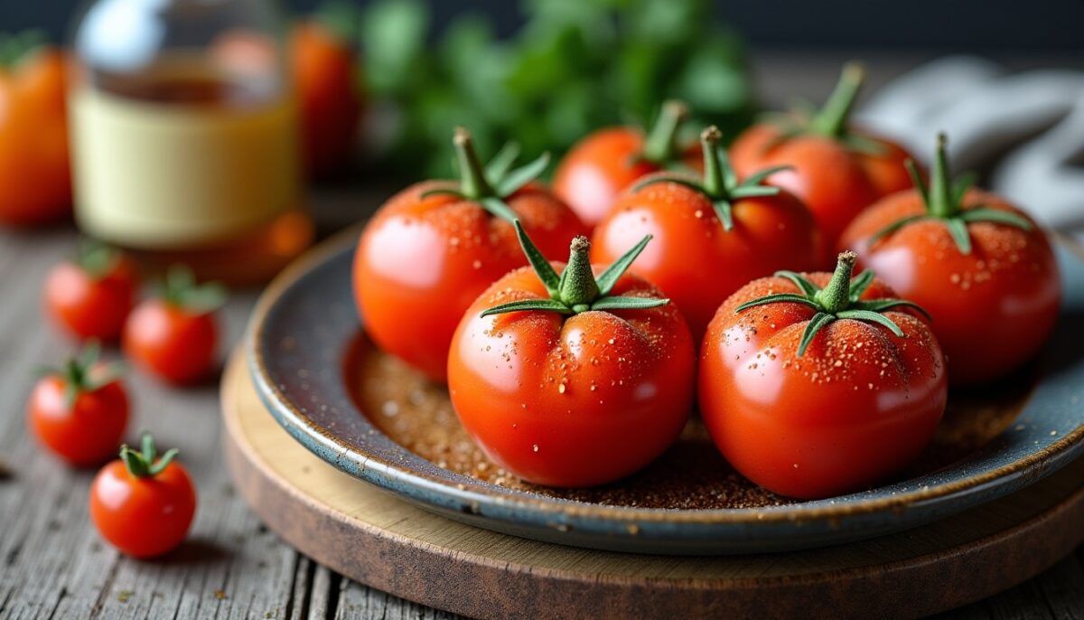 Tomates farcies au four accompagnées de riz parfumé : une recette simple et gourmande